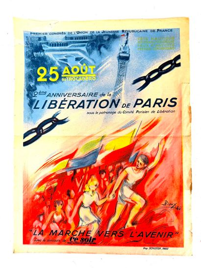 France, Période LIBERATION (1944-46).
Affiche...