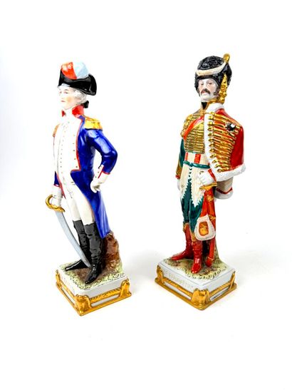 Deux sujets en porcelaine de Saxe Scheibe-Alsbach...