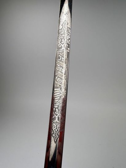 Royaume de Bavière, 1ere GM. 
Sabre d'officier.
Monture...