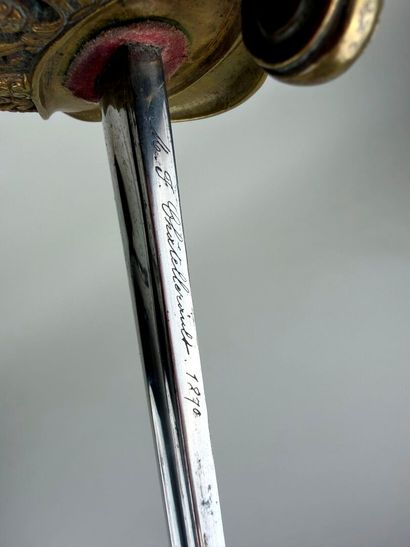 France, IIIème République (1870-1940).
Sabre...