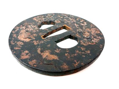 Japon, période Edo (1603 - 1868).
Tsuba circulaire...
