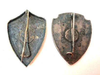 France, XXème.
Lot d'insignes régimentaires...