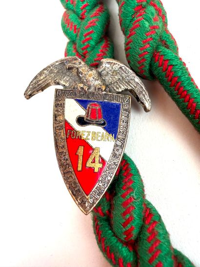 France, XXème.
Lot de quatre fourragères.
-...
