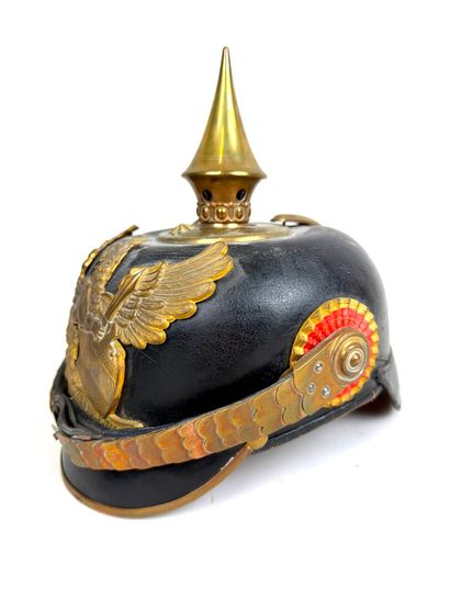 Grand Duché de Bade, 1ère GM.
Casque à pointe...