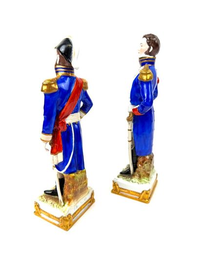 Deux sujets en porcelaine de Saxe Scheibe-Alsbach...