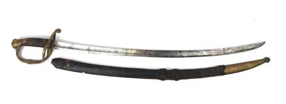 France, XIXème.
Sabre d'officier modèle 1821.
Monture...