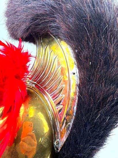 Indéterminé, XIXème, 
Casque de cavalerie...