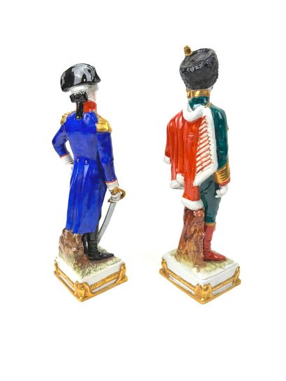 Deux sujets en porcelaine de Saxe Scheibe-Alsbach...