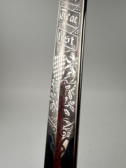 Royaume de Bavière, 1ere GM. 
Sabre d'officier.
Monture...