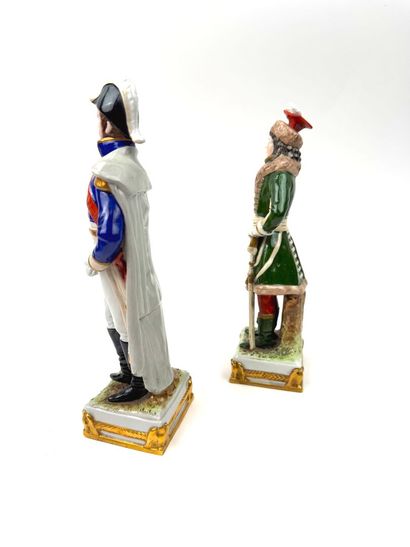 Deux sujets en porcelaine de Saxe Scheibe-Alsbach...