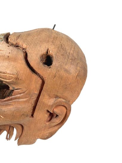 Japon, fin de la période Edo (1603 - 1868).
Masque...