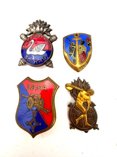 France, 2ème GM et Guerre d'Indochine (1946-1954).
Lot...