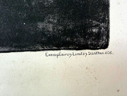 Indéterminé, XXème.
Lot de deux gravures...