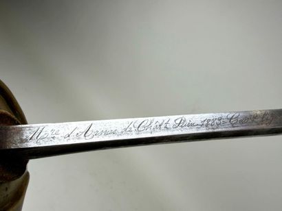 France, IIIème République (1870-1940).
Sabre...