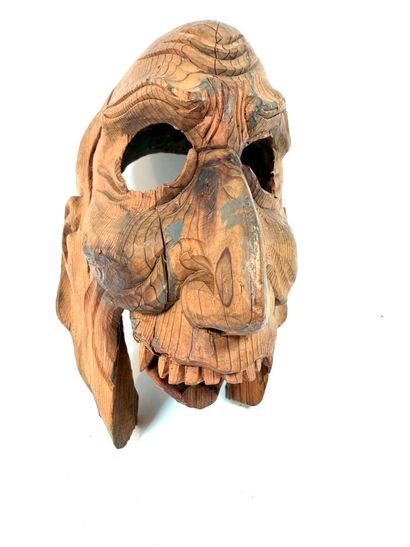 Japon, fin de la période Edo (1603 - 1868).
Masque...