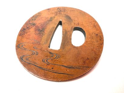 Japon, période Edo (1603 - 1868).
Tsuba circulaire...
