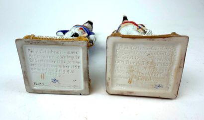 Deux sujets en porcelaine de Saxe Scheibe-Alsbach...