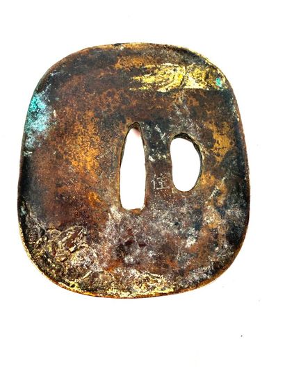 Japon, période Edo (1603 - 1868).
Tsuba Naga...