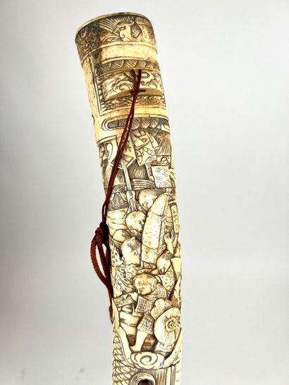 Japon, période Meiji (1868-1912).
Tentô d'apparat...