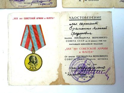 Union Soviétique, 2ème GM et après.
Lot de...