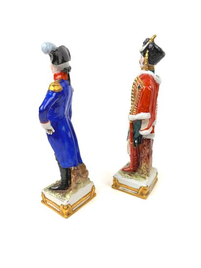 Deux sujets en porcelaine de Saxe Scheibe-Alsbach...