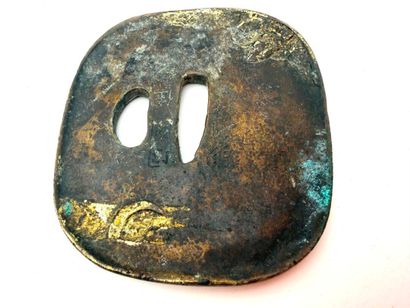 Japon, période Edo (1603 - 1868).
Tsuba Naga...