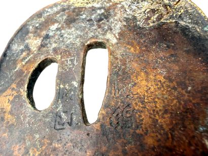 Japon, période Edo (1603 - 1868).
Tsuba Naga...