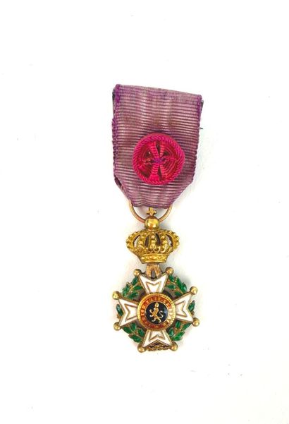 Belgique, XXème.
Ordre de Léopold, institué...