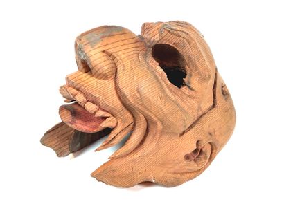 Japon, fin de la période Edo (1603 - 1868).
Masque...