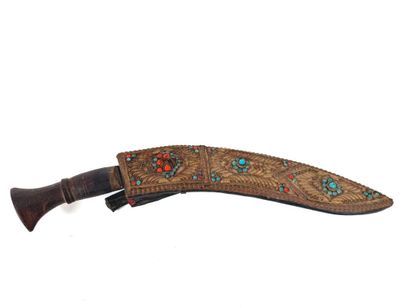 Inde, XXe.
Poignard traditionnel « Kukri...