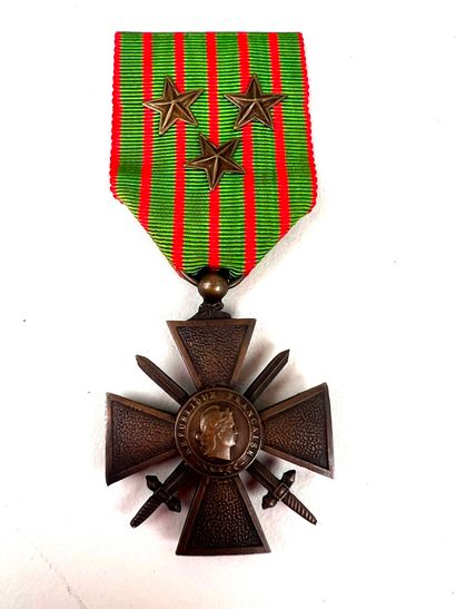 France, 1ère et 2ème GM.
Ensemble de 9 croix...