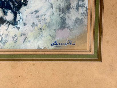 France, IIIème République (1870-1940).
Gouache...