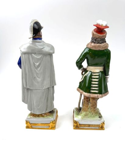 Deux sujets en porcelaine de Saxe Scheibe-Alsbach...