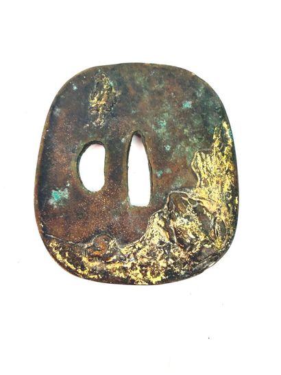 Japon, période Edo (1603 - 1868).
Tsuba Naga...