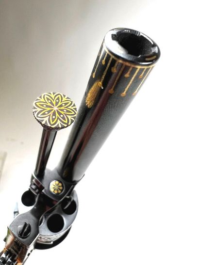 Belgique, milieu XIXème.
Exceptionnel revolver...
