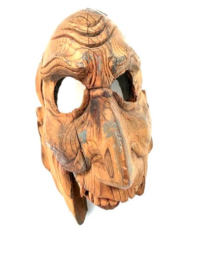 Japon, fin de la période Edo (1603 - 1868).
Masque...