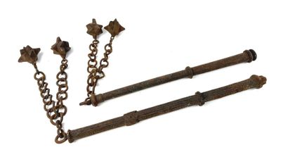 France, XIXème.
Deux masses d'armes de style...