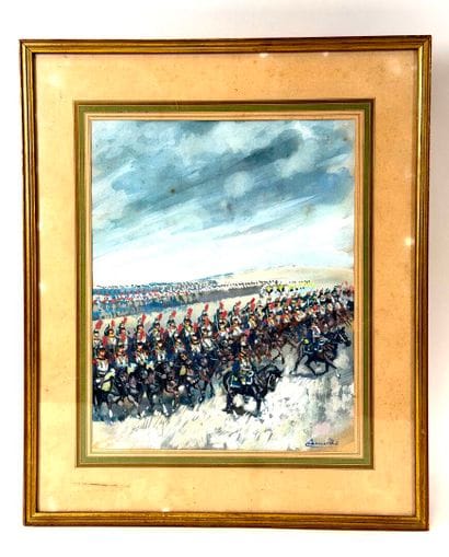 France, IIIème République (1870-1940).
Gouache...