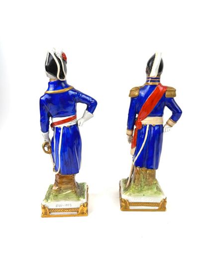 Deux sujets en porcelaine de Saxe Scheibe-Alsbach...