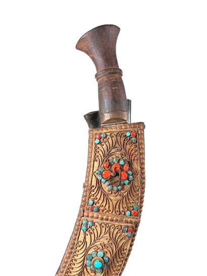 Inde, XXe.
Poignard traditionnel « Kukri...