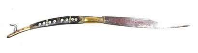 Espagne, Milieu XIXe.
Important couteau pliant...