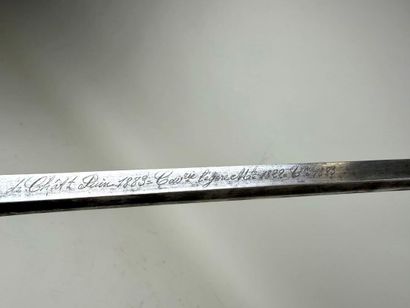 France, IIIème République (1870-1940).
Sabre...