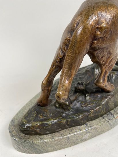 Jean CARLUS (1852-1930). 
En bataille. 
Sculpture...