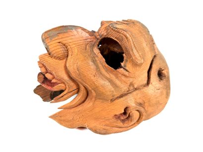Japon, fin de la période Edo (1603 - 1868).
Masque...