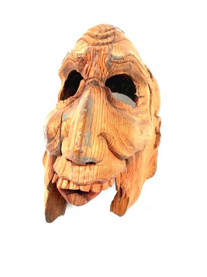 Japon, fin de la période Edo (1603 - 1868).
Masque...
