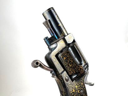 France, fin XIXème.
Exceptionnel petit revolver...