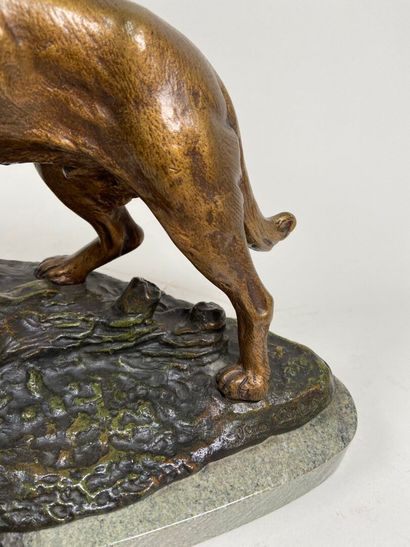 Jean CARLUS (1852-1930). 
En bataille. 
Sculpture...