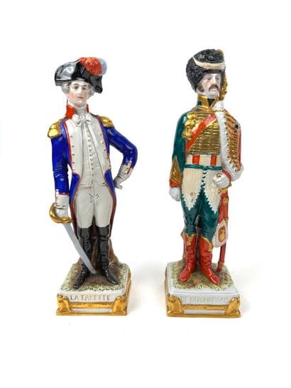 Deux sujets en porcelaine de Saxe Scheibe-Alsbach...