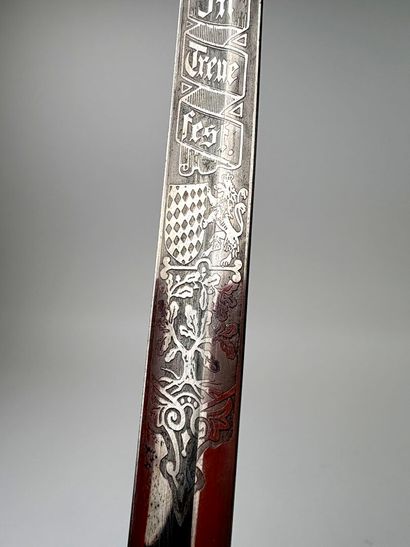Royaume de Bavière, 1ere GM. 
Sabre d'officier.
Monture...