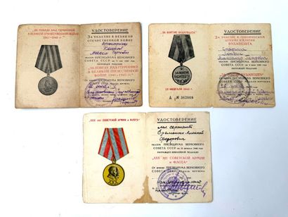 Union Soviétique, 2ème GM et après.
Lot de...